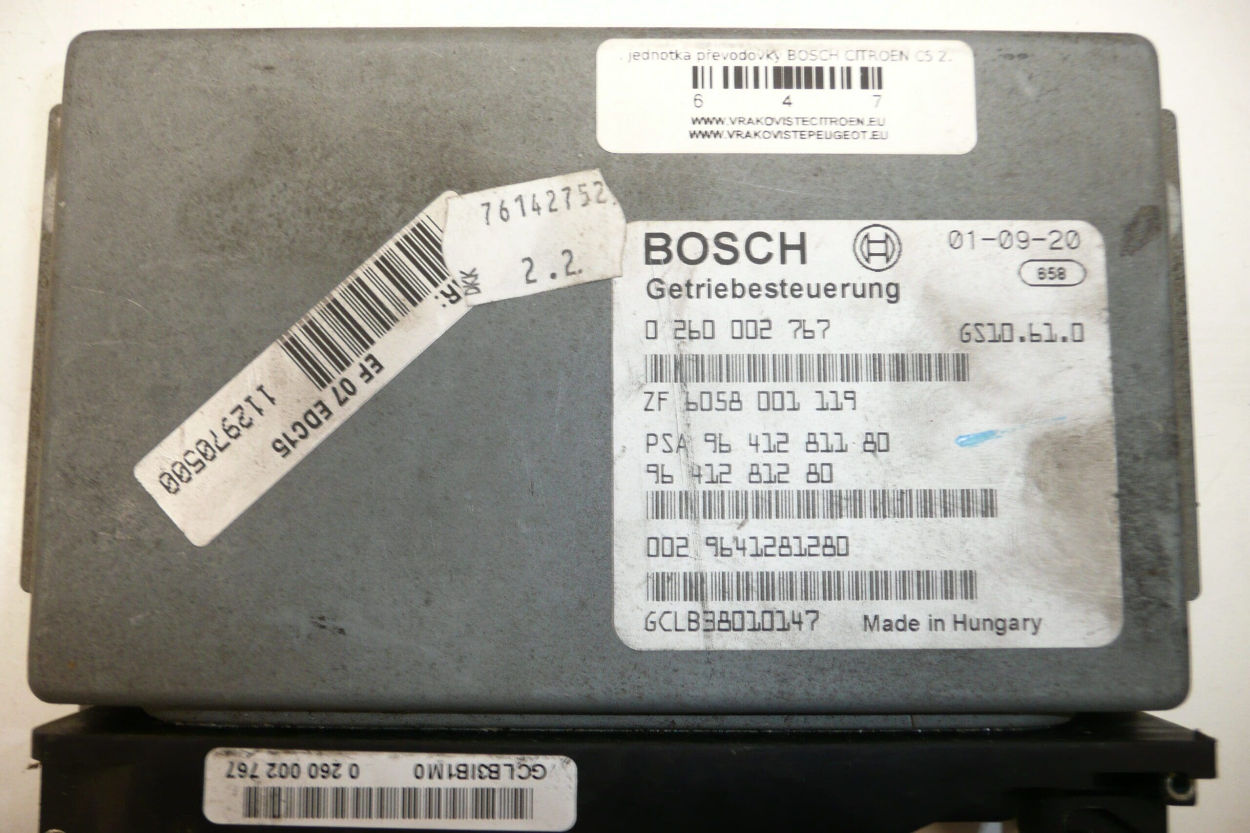 ECU Bosch Citroën C5 2.2 HDI 0260002767 9641281180 2529L8 - Afbeelding 2