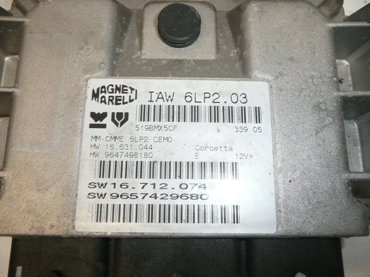 ECU IAW 6LP2.03 1.4 16V Citroën Peugeot 9657429680 - Afbeelding 2