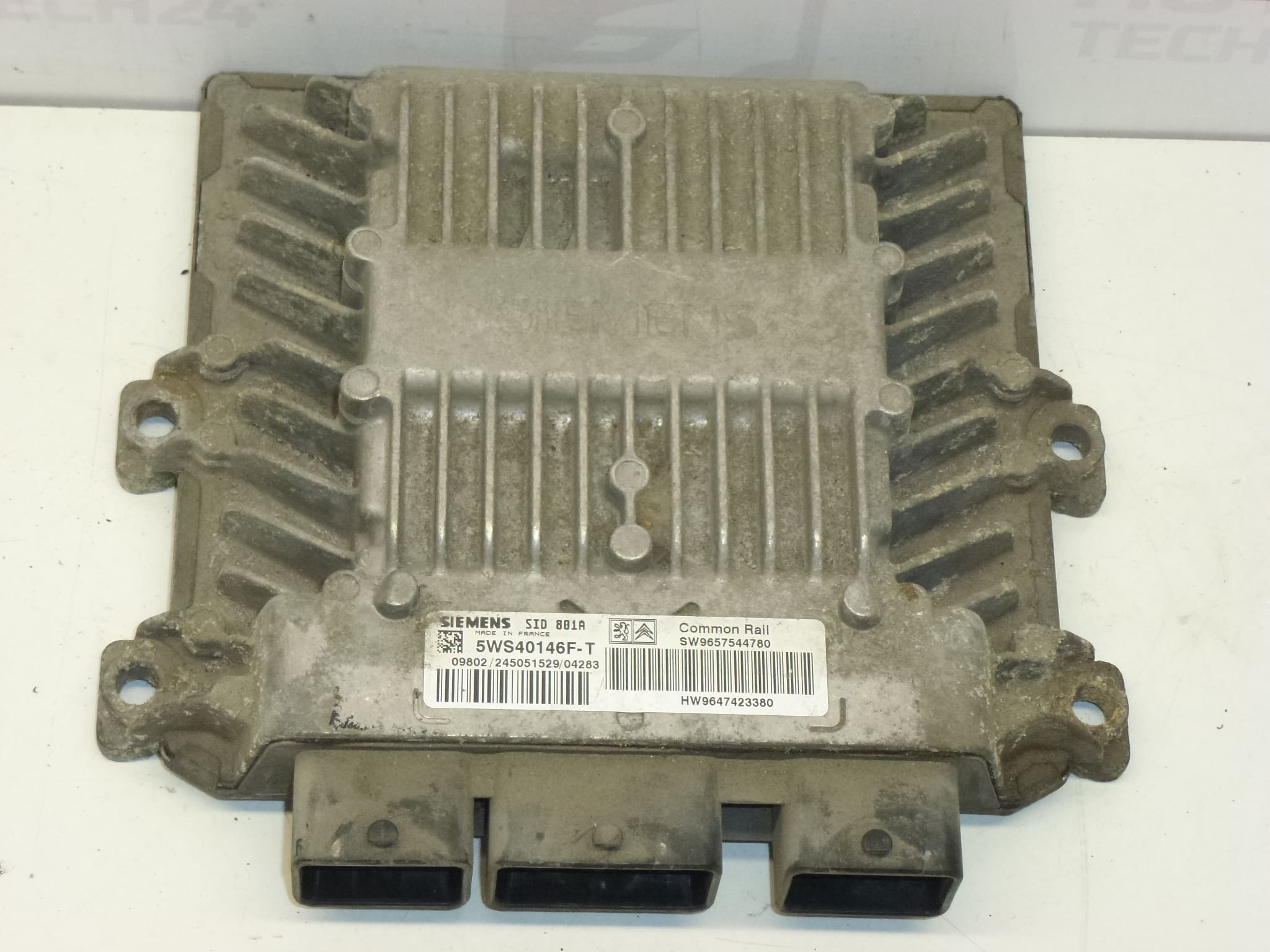 ECU Siemens SID 801A Citroën Peugeot 9647423380 5WS40146F-T - Afbeelding 2