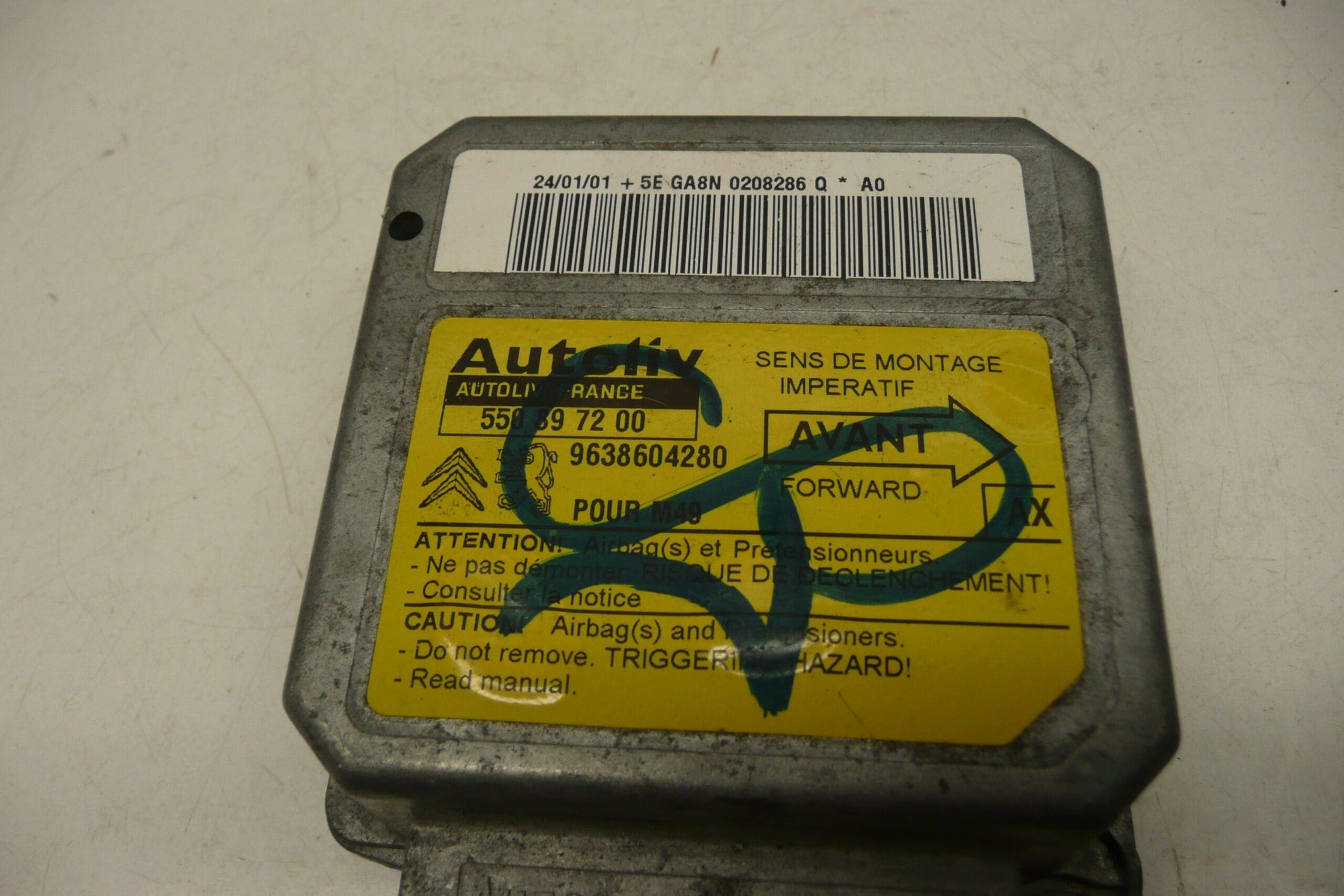 Airbagunit Citroën Berlingo I 9638604280