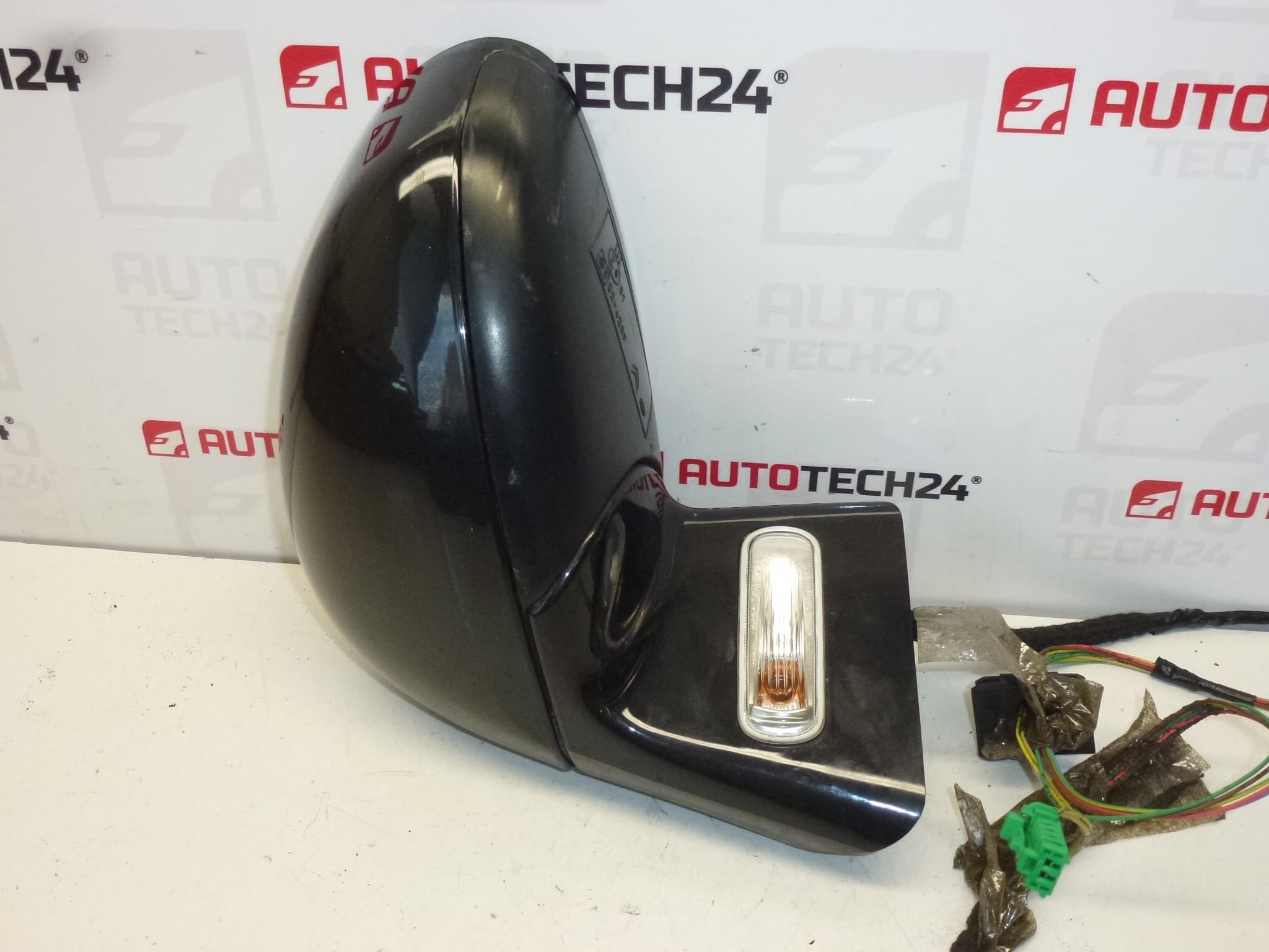 Linker achteruitkijkspiegel zwart metallic Citroën C4 8149EL