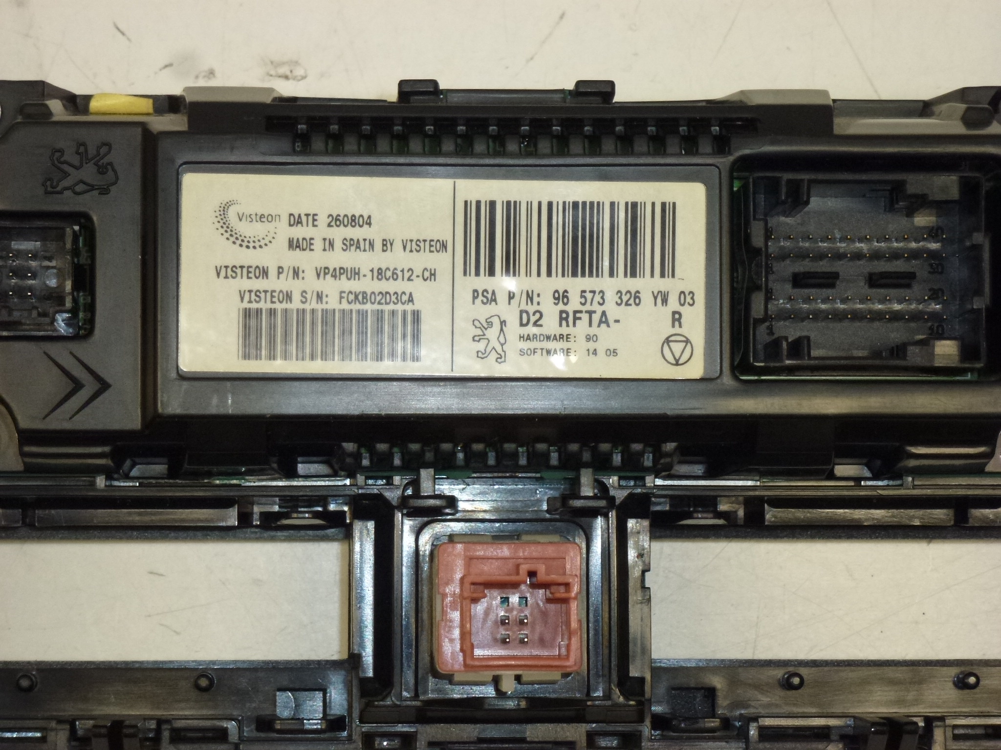 Bediening airconditioning verwarming Citroën Peugeot 96573326YW 6451SA 6451VC