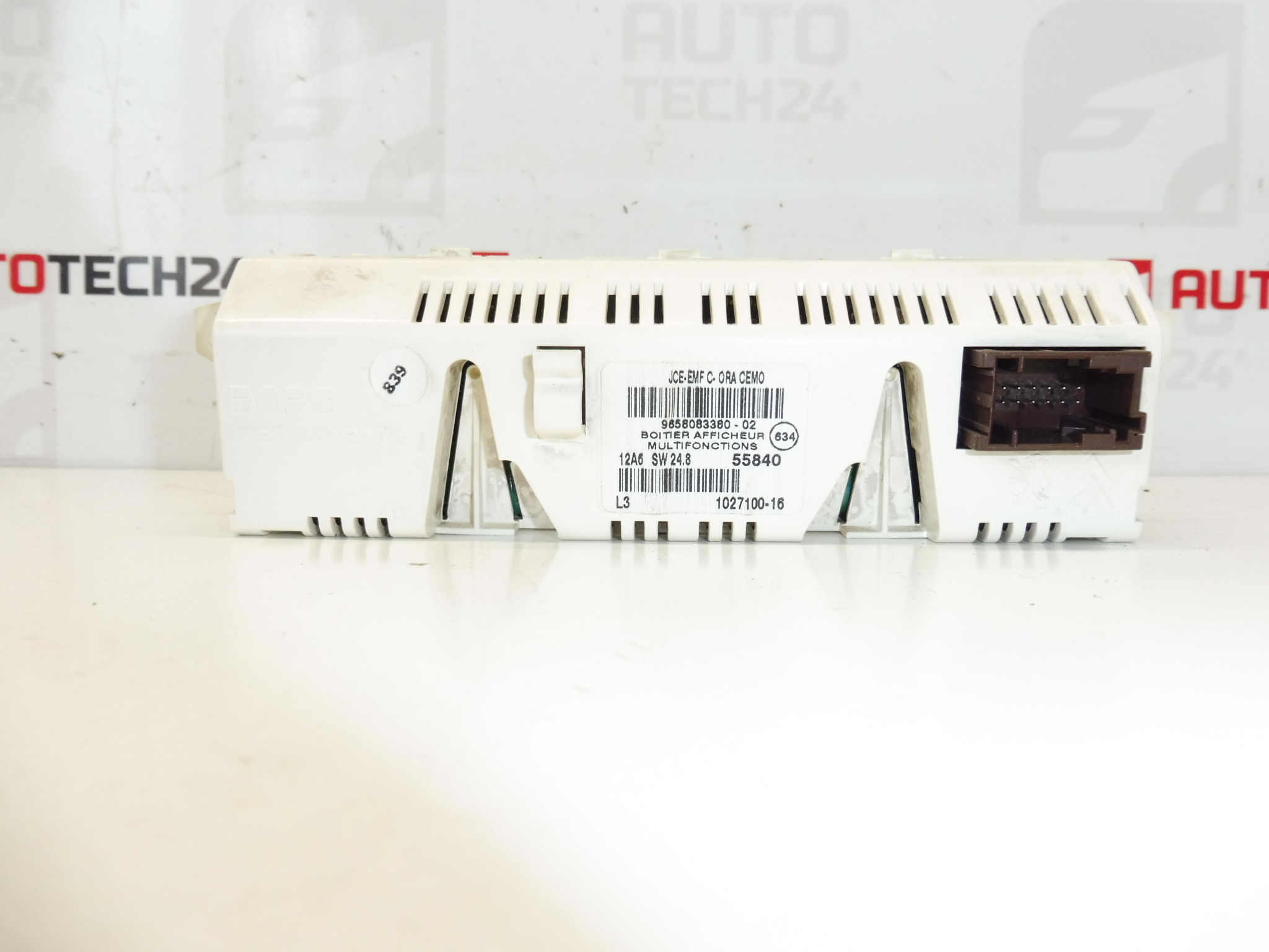 Citroën Peugeot computerradiodisplay 9658083380