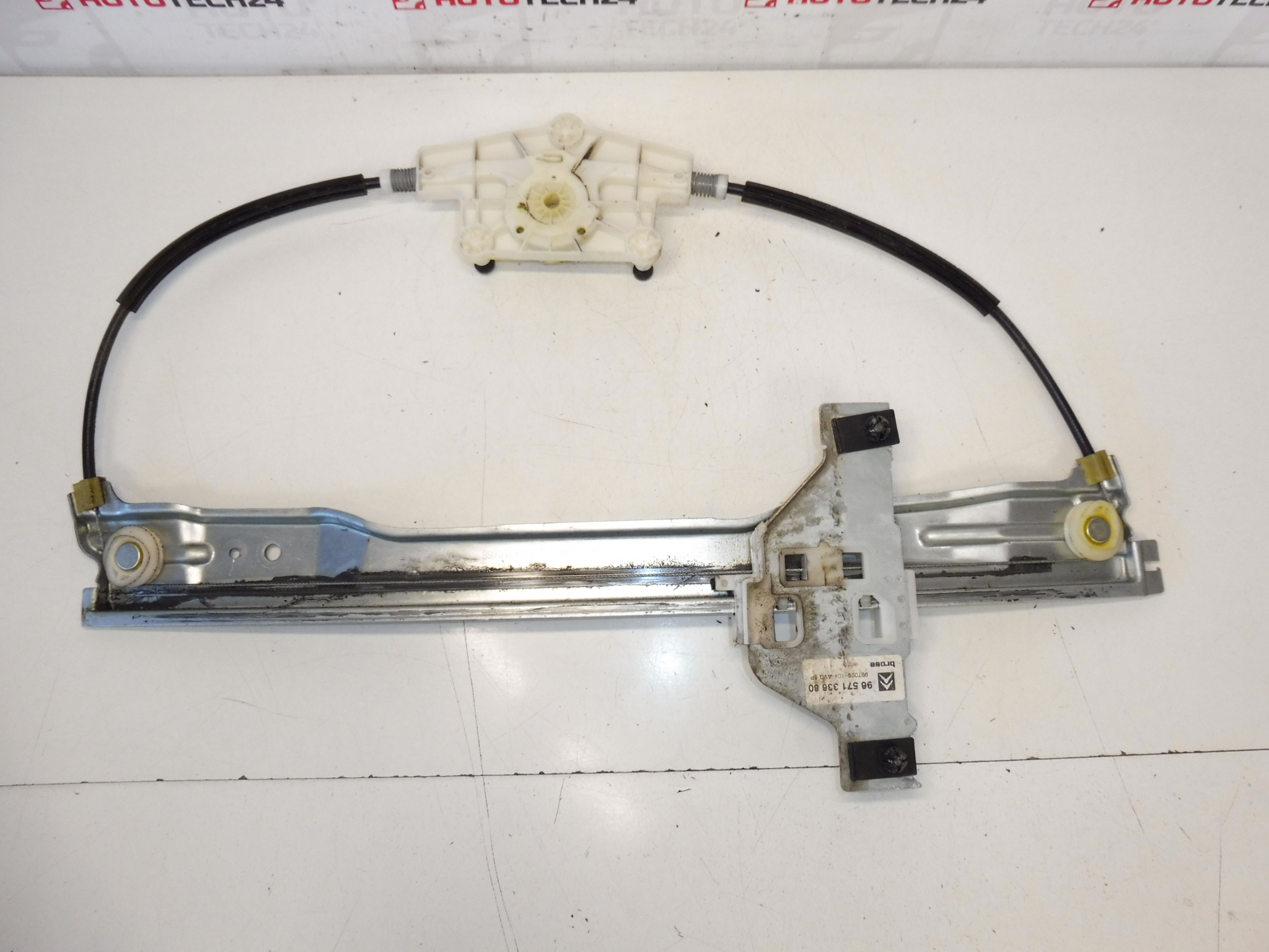 Raammechanisme voor het linker voorportier Citroën C4 5-deurs 9657133680 9221V1