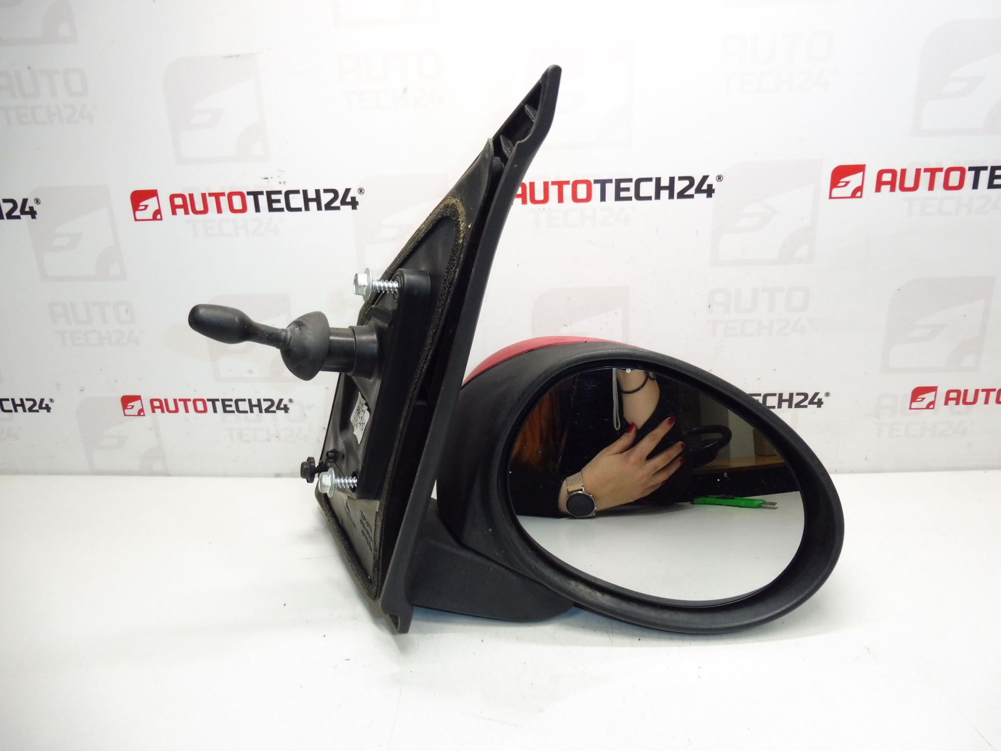 Rechter buitenspiegel rood Citroën C1 Peugeot 107 87910-0H010 87910-0H011