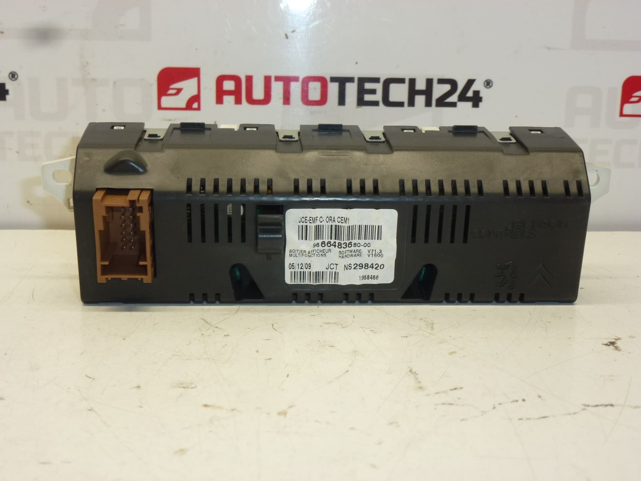 Citroën Peugeot computerradio display 9666483680-00 6593H7 - Afbeelding 2
