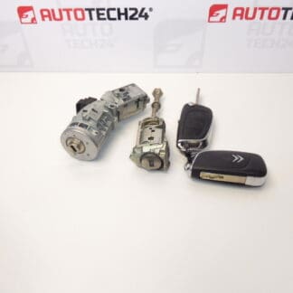 Set sloten en 2 sleutels Citroën C4 B7 4162WH 4162WK